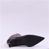 Hispanitas Paris V Cut Heel Ankle Boot - Bordeaux Leather